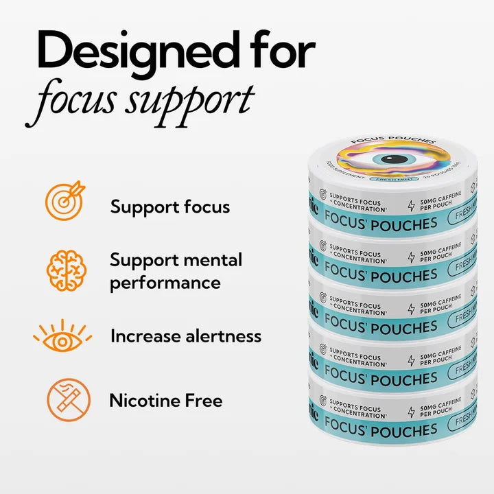 Focus Pouches - Fresh Mint - 5 pack