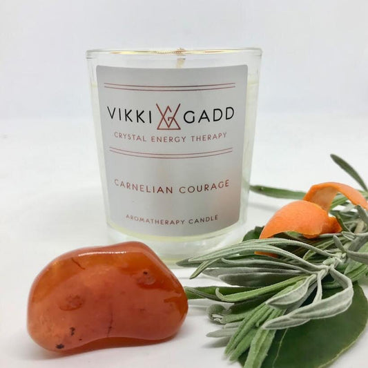 Carnelian Courage Travel Candle