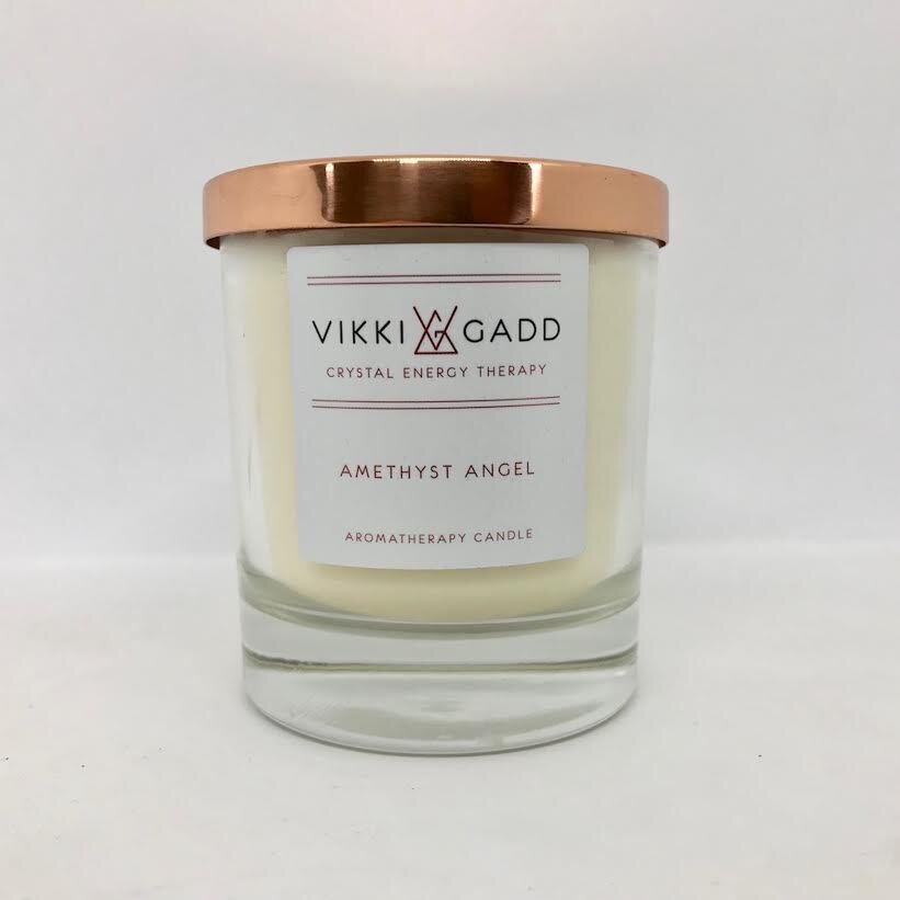 Amethyst Angel Home Candle