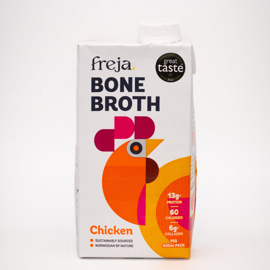 Freja Chicken Bone Broth (Box of 6 x 500ml Cartons)